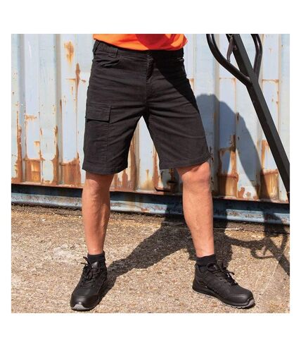 Result Mens Work-Guard Super Stretch Slim Chino Shorts (Noir) - UTRW7470