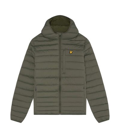 Mens stretch quilted jacket cactus green Lyle & Scott