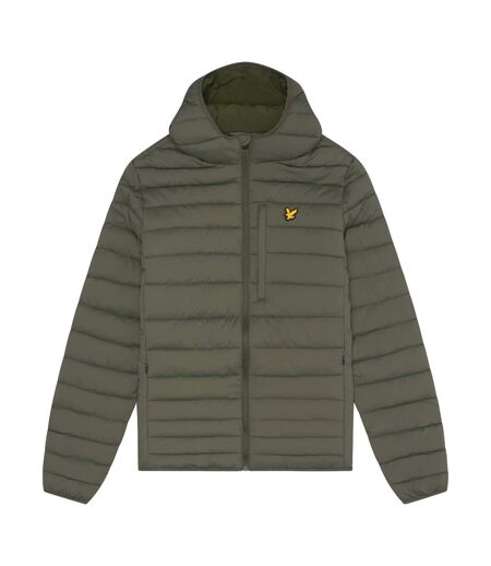 Mens stretch quilted jacket cactus green Lyle & Scott