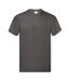 Fruit Of The Loom  - T-shirt manches courtes - Homme (Gris foncé) - UTPC124