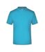 T-shirt Medium Adulte Turquoise Vif James And Nicholson-1