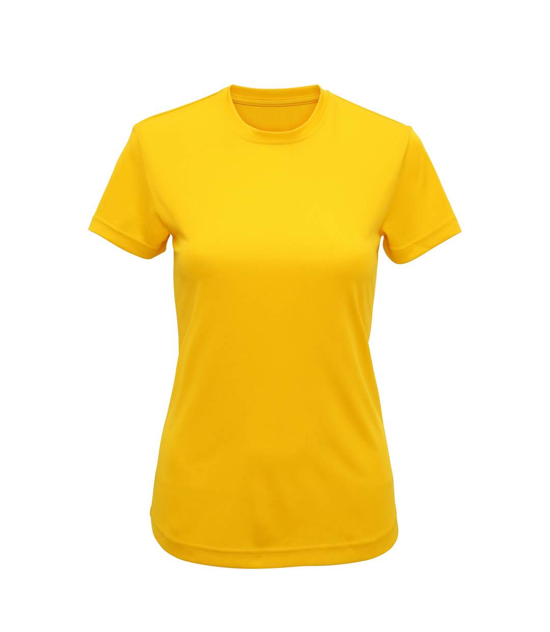 T-shirt sport femme jaune soleil Tri Dri-1