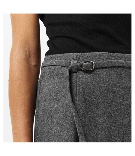 Womens/ladies Lexa Wool Blend Mini Skirt Grey Melange Edited