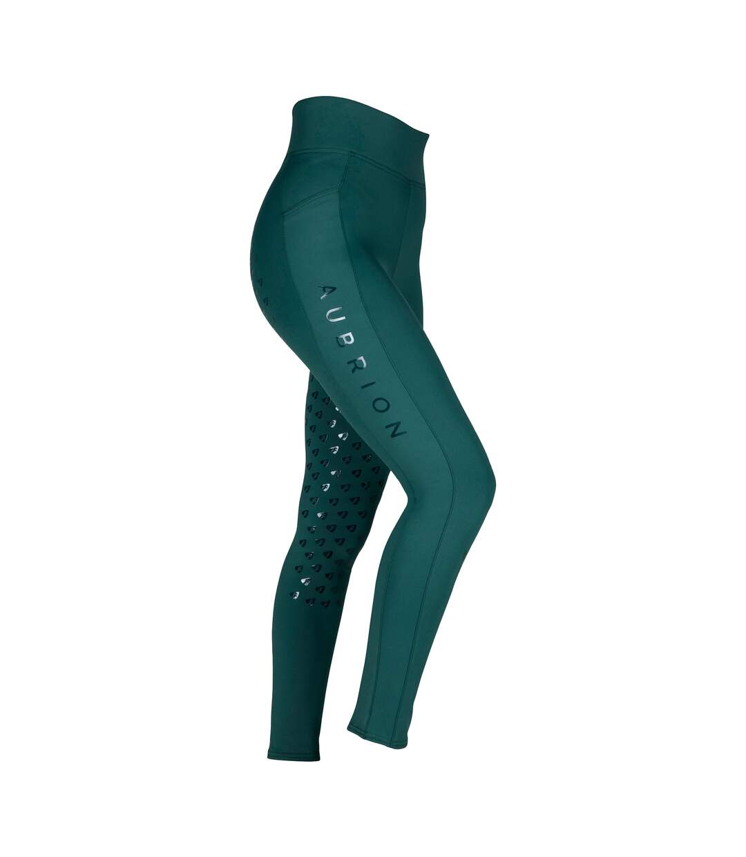 Collant d'équitation eltar femme vert Aubrion-1