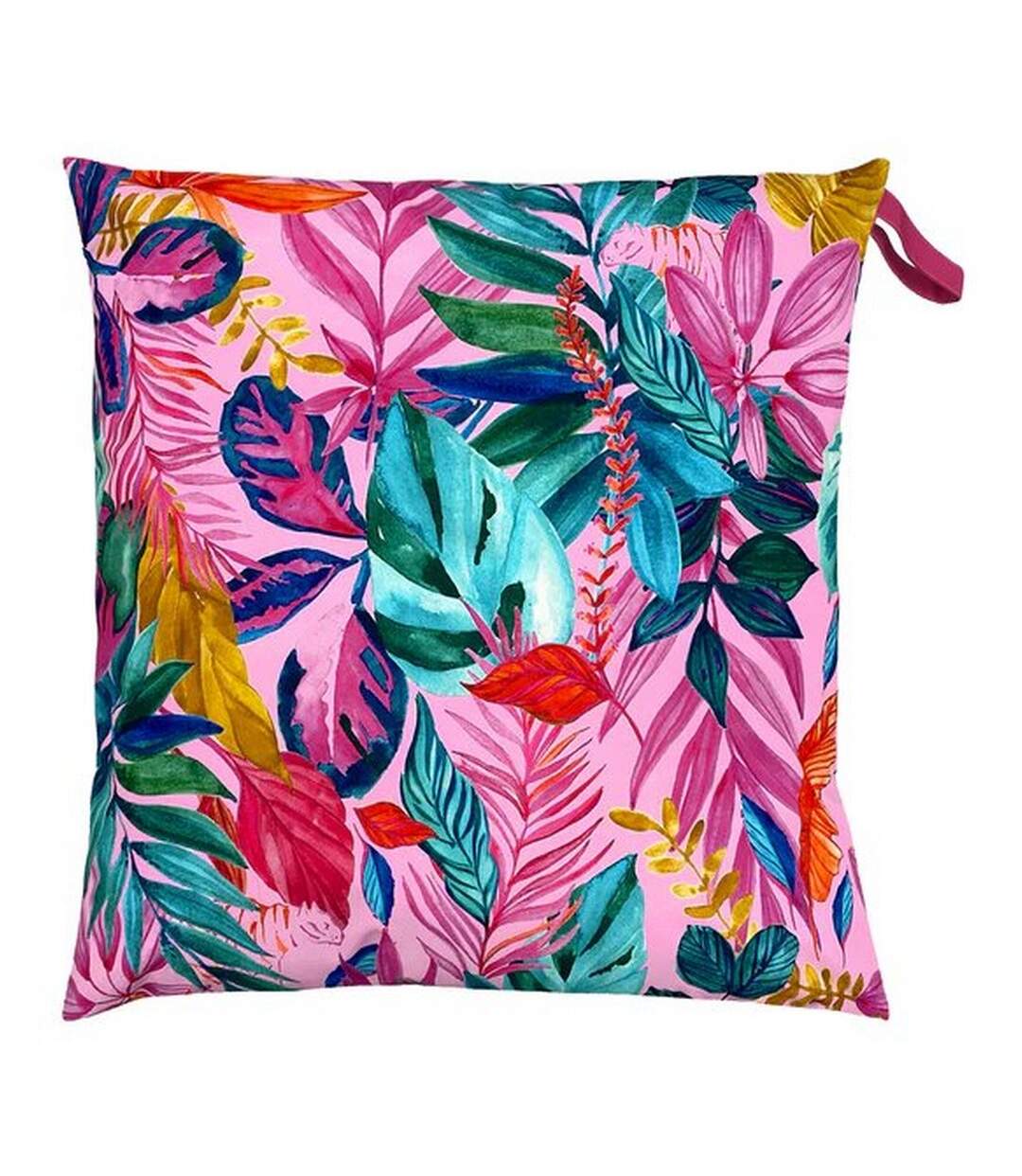 Psychedelic jungle outdoor cushion cover 70cm x 70cm pink/blue/green Furn