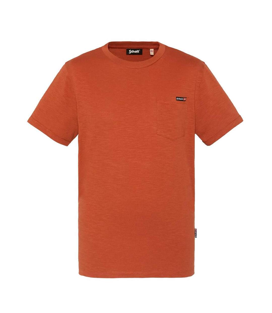 T-Shirt terracotta homme schott tskea1-2