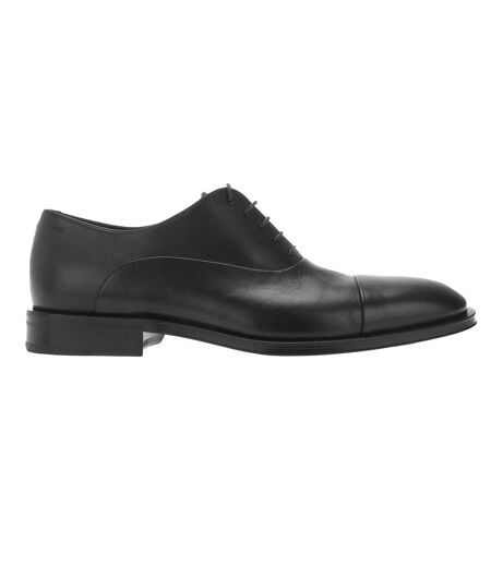 Mens Derrek Leather Oxford Shoes Dark Blue Boss