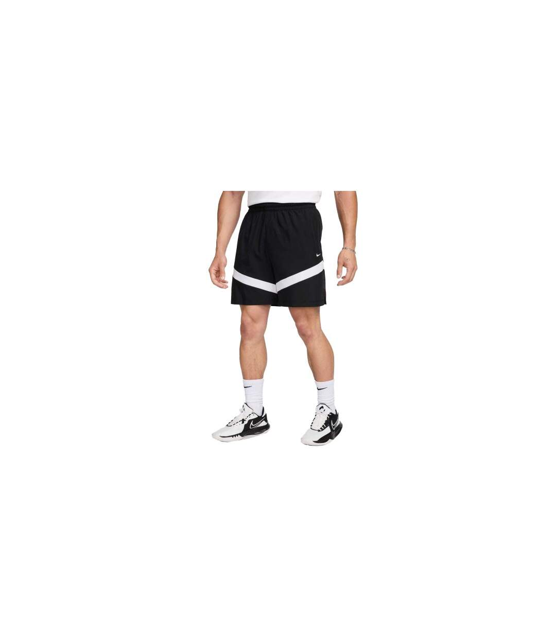 Short De Basket Icon Homme Noir Blanc Nike-1
