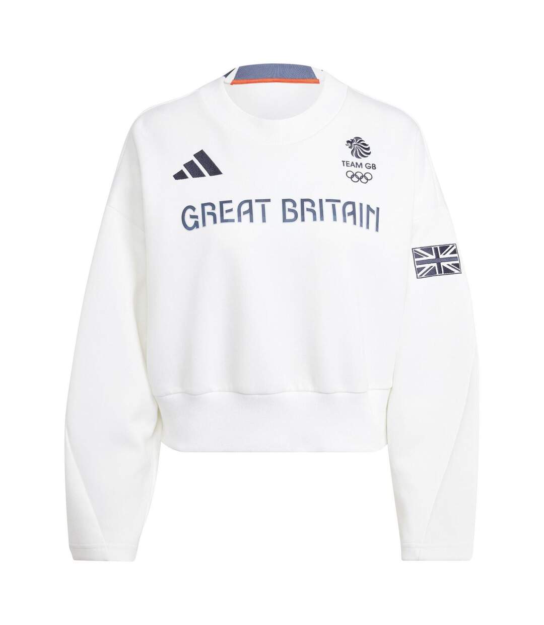 Sweat Motif/style Team Gb Femme Blanc Adidas-2