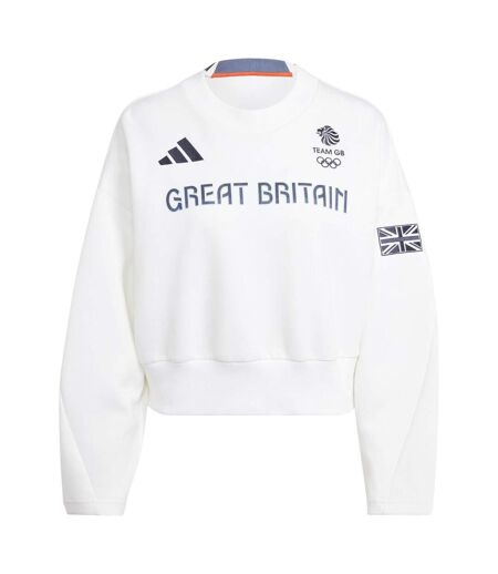 Sweat Motif/style Team Gb Femme Blanc Adidas