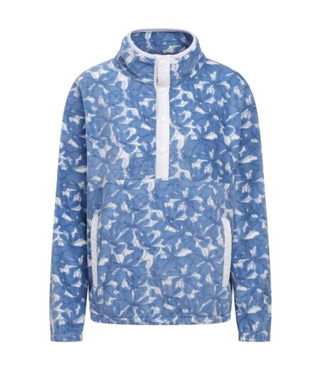 Womens/ladies Breker Fleece Top Coastal Blue Trespass