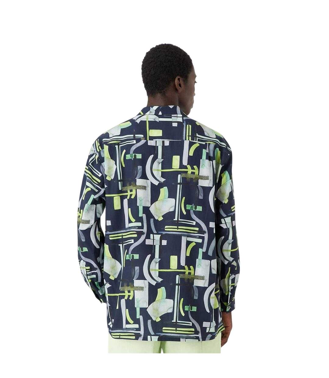 Chemise Manches Longues Motif/style Abstrait Homme Bleu Marine Emporio Armani EA7-3