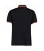 Polo homme noir / orange Kustom Kit Kustom Kit