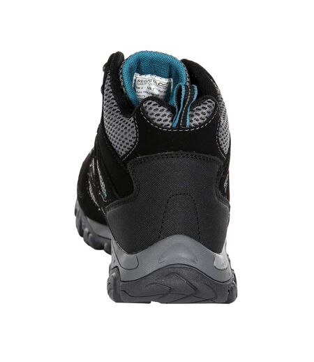 Chaussures Montantes De Randonnée Holcombe Femme Noir Bleu Sarcelle Regatta