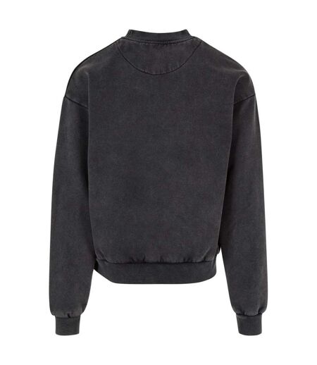 Sweat Motif/style Délavé À L'acide Homme Noir Urban Classics