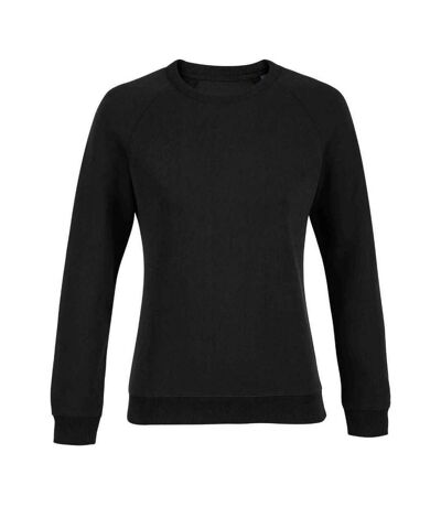 NEOBLU Womens/Ladies Nelson French Terry Sweatshirt (Deep Black) - UTPC4837