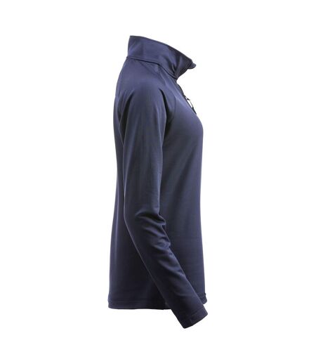Womens/ladies Coos Bay Half Zip Top Dark Navy Cutter & Buck