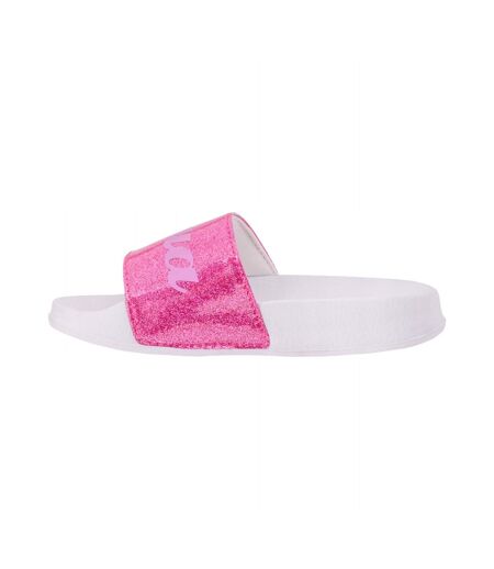 Claquettes Mirino Enfant Rose Blanc Aquawave