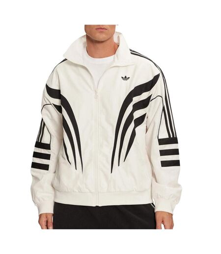 Veste blanche/noire homme adidas q3 atl