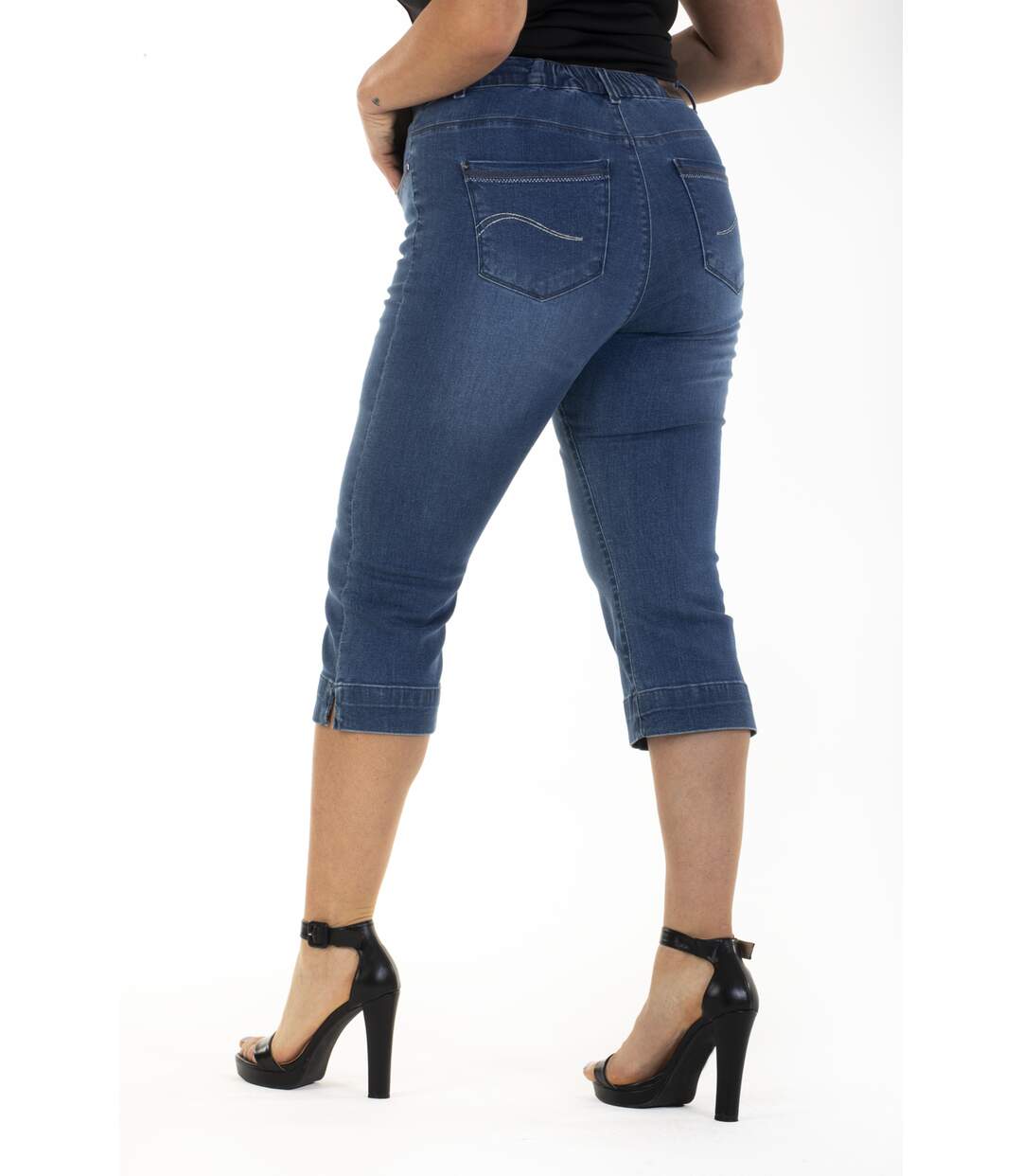 Pantacourt taille haute stretch OBP17-3