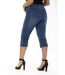 Pantacourt taille haute stretch OBP17-3