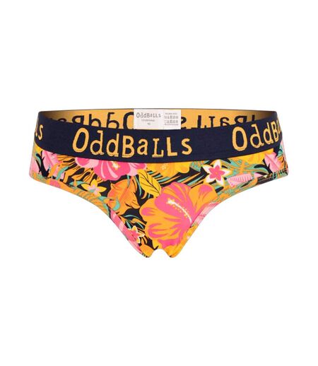 Womens/ladies hibiscus briefs multicoloured OddBalls