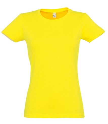 T-shirt manches courtes - Femme - 11502 - jaune citron