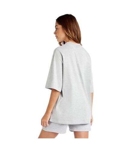 Umbro Womens/Ladies Core Oversized T-Shirt (Grey Marl/White) - UTUO1748
