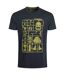 Mens camp kit graphic t-shirt navy Weird Fish-1