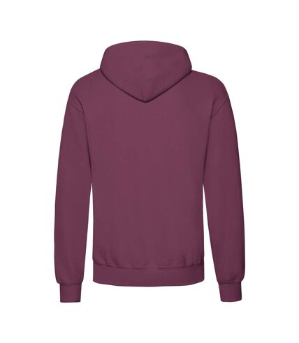 Fruit Of The Loom Unisex Adults Classic Hooded Sweatshirt (Burgundy)