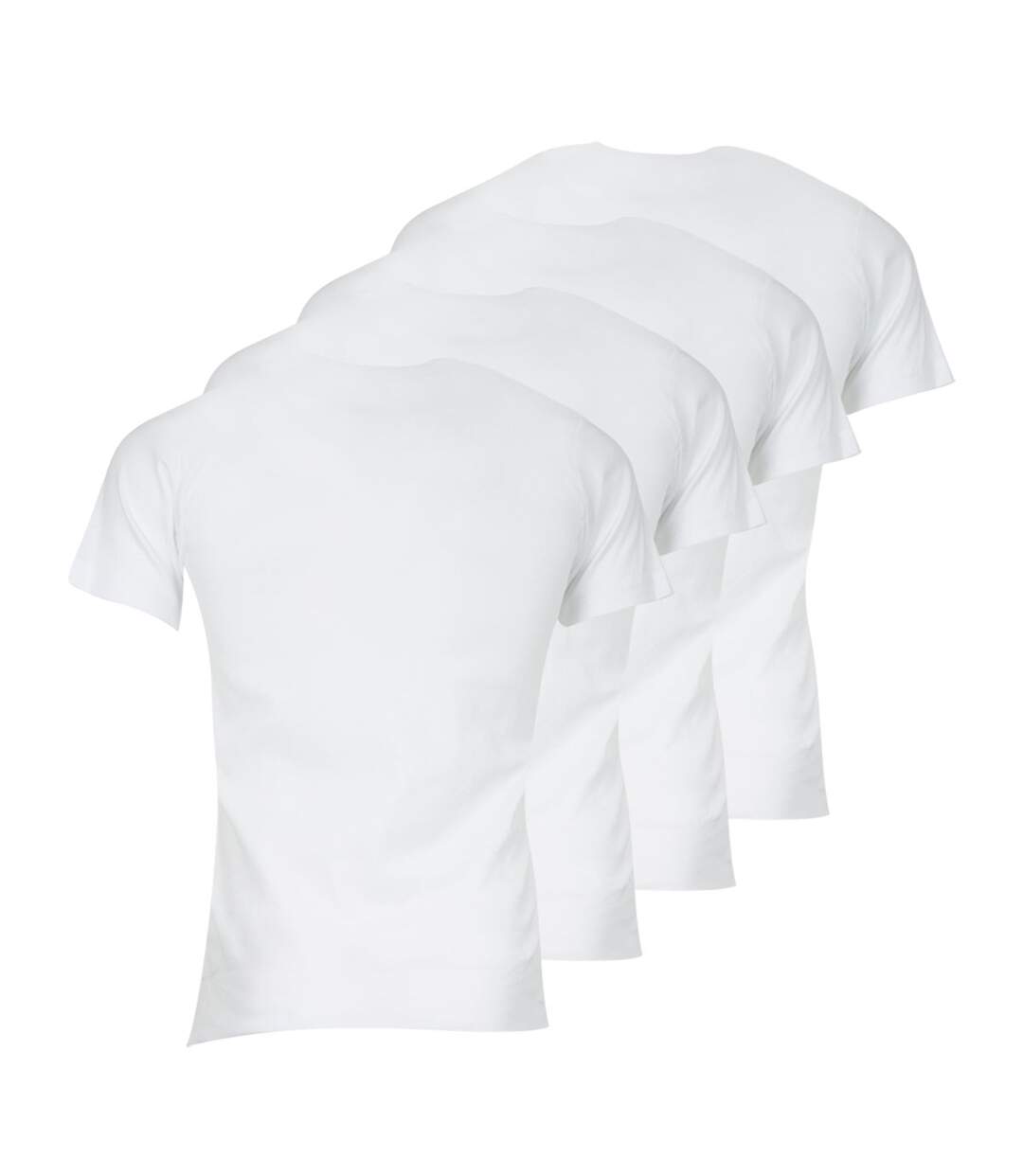 Lot de 4 tee-shirts col V homme Coton Bio