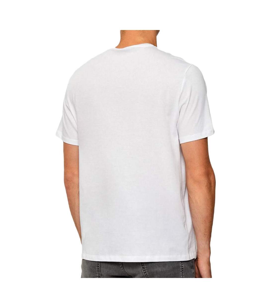 T-Shirt blanc homme calvin klein jeans lv04rd820g-2