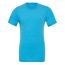 Canvas t-shirt à manches courtes homme aqua Bella + Canvas-1