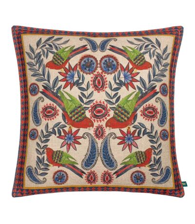 Wylder Akamba Tropical Parrot Throw Pillow Cover (Navy/Red) (50cm x 50cm) - UTRV3005