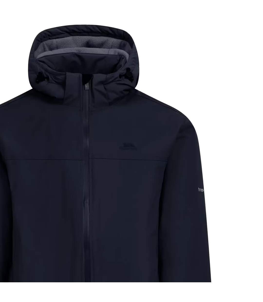 Veste Imperméable Unie À Capuche Ajustable Macsween Homme Noir Trespass-3