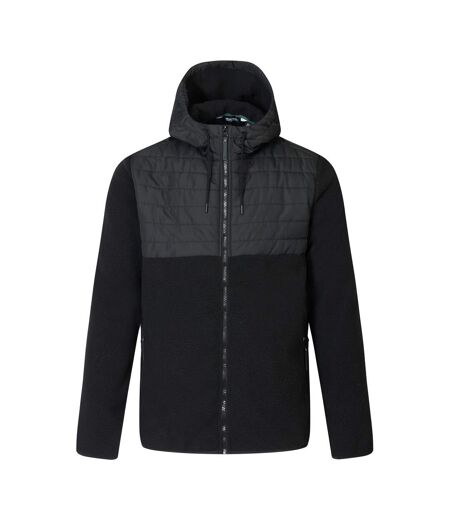 Mens Frankie Two Tone Borg Fleece Hybrid Jacket Black Regatta