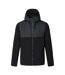 Mens Frankie Two Tone Borg Fleece Hybrid Jacket Black Regatta-2