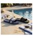 OZABI Claquettes Homme Piscine Ajustables Lot 2 Noir Bleu-3