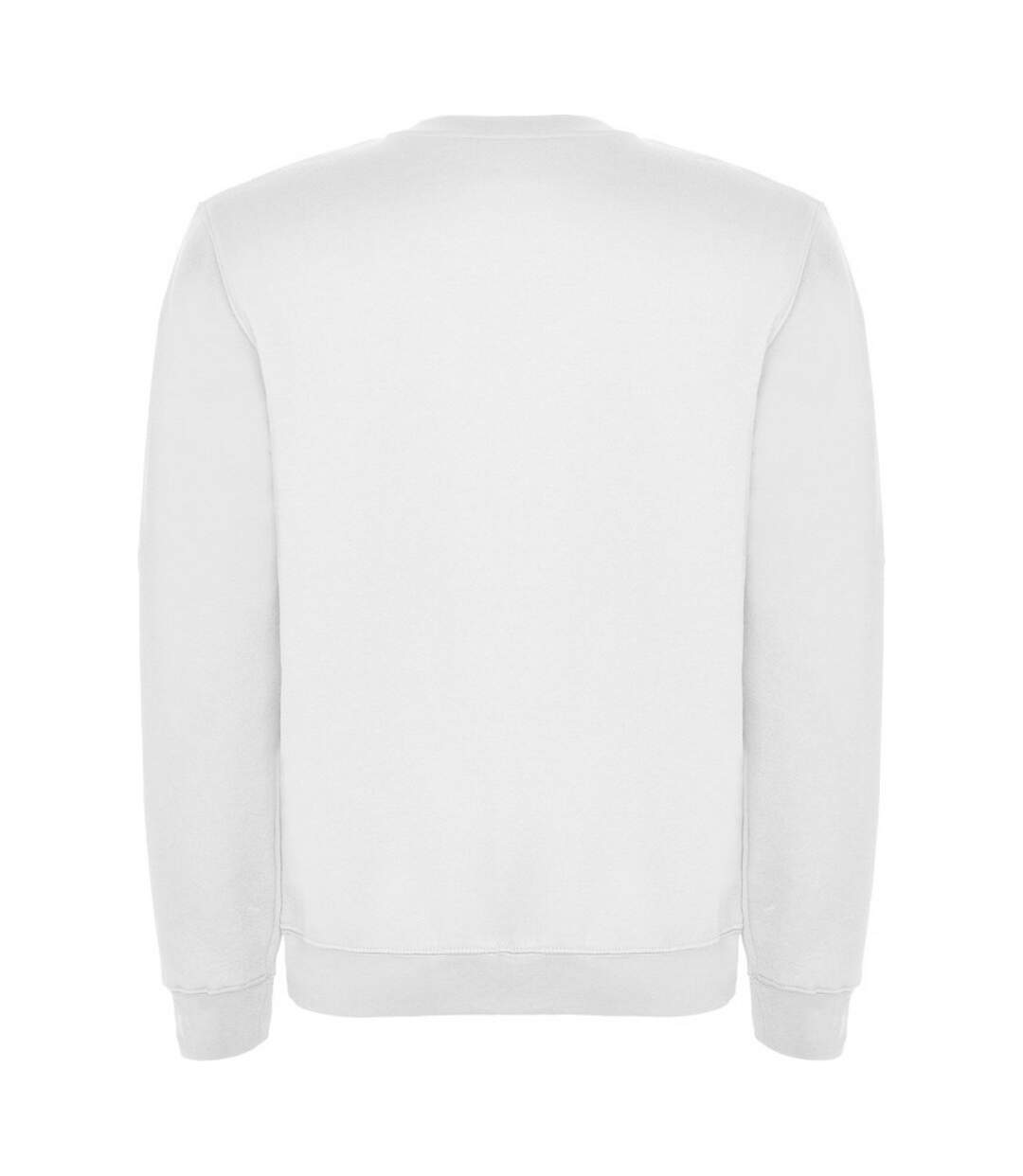 Unisex adult clasica crew neck sweatshirt white Roly-2