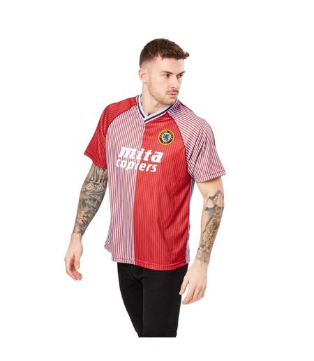 Mens Aston Villa Fc T-shirt Claret Blue Score Draw