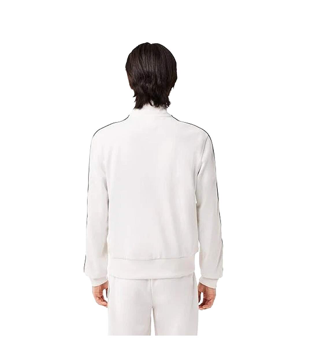Mens Paris Pique Track Jacket Cream Lacoste-2