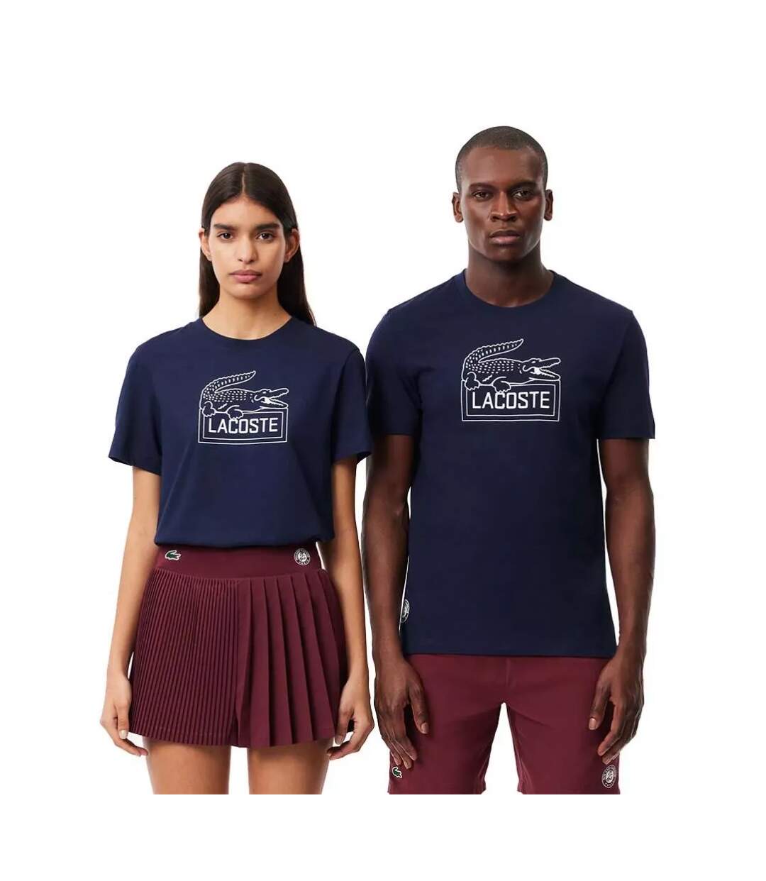 T-shirt Roland Garros Edition Adulte Bleu Lacoste-1