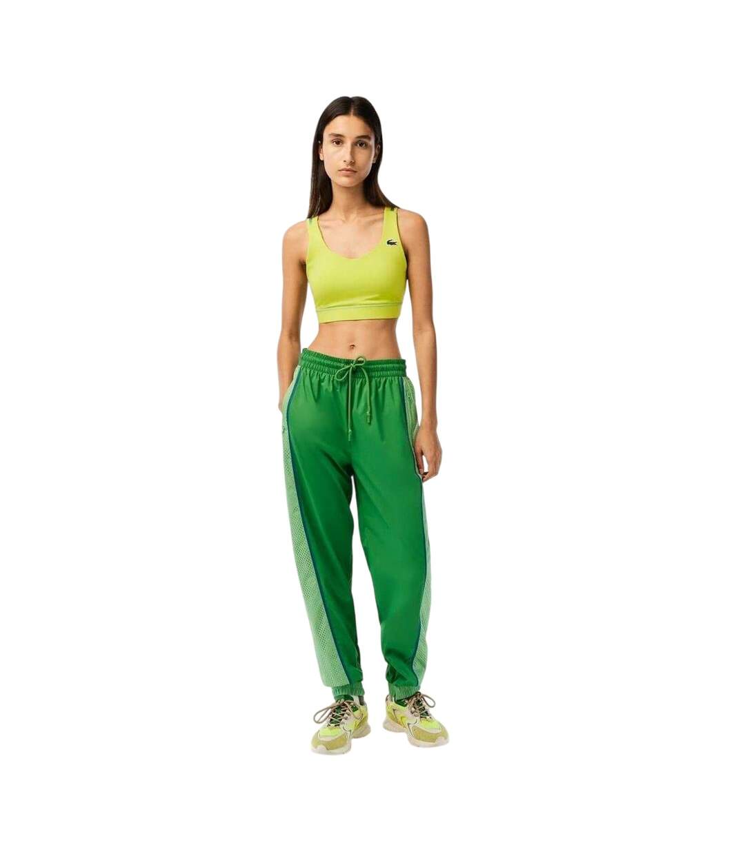 Pantalon De Survêtement Motif/style Blocs De Couleurs Femme Estragon Lacoste-1