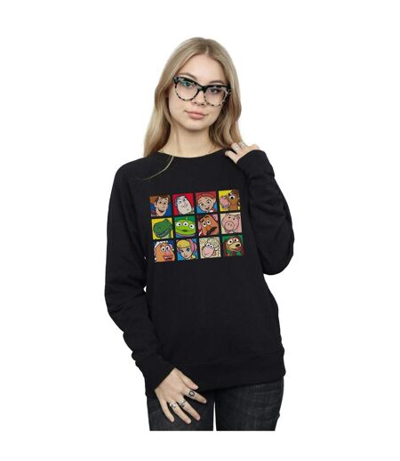 Disney Sweat-shirt à carreaux à l'effigie des personnages de Toy Story - Femmes/Ladies (Noir) - UTBI41955