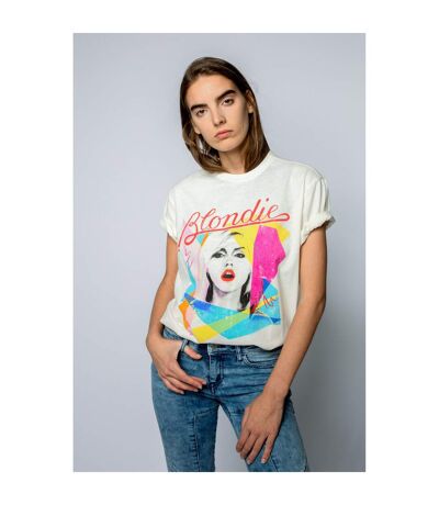 T-shirt Ahoy 80s Adulte Blanc Amplified