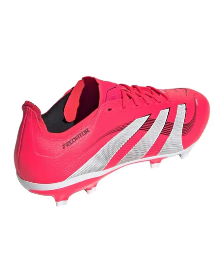 Mens League Firm Ground Football Boots Red White Adidas