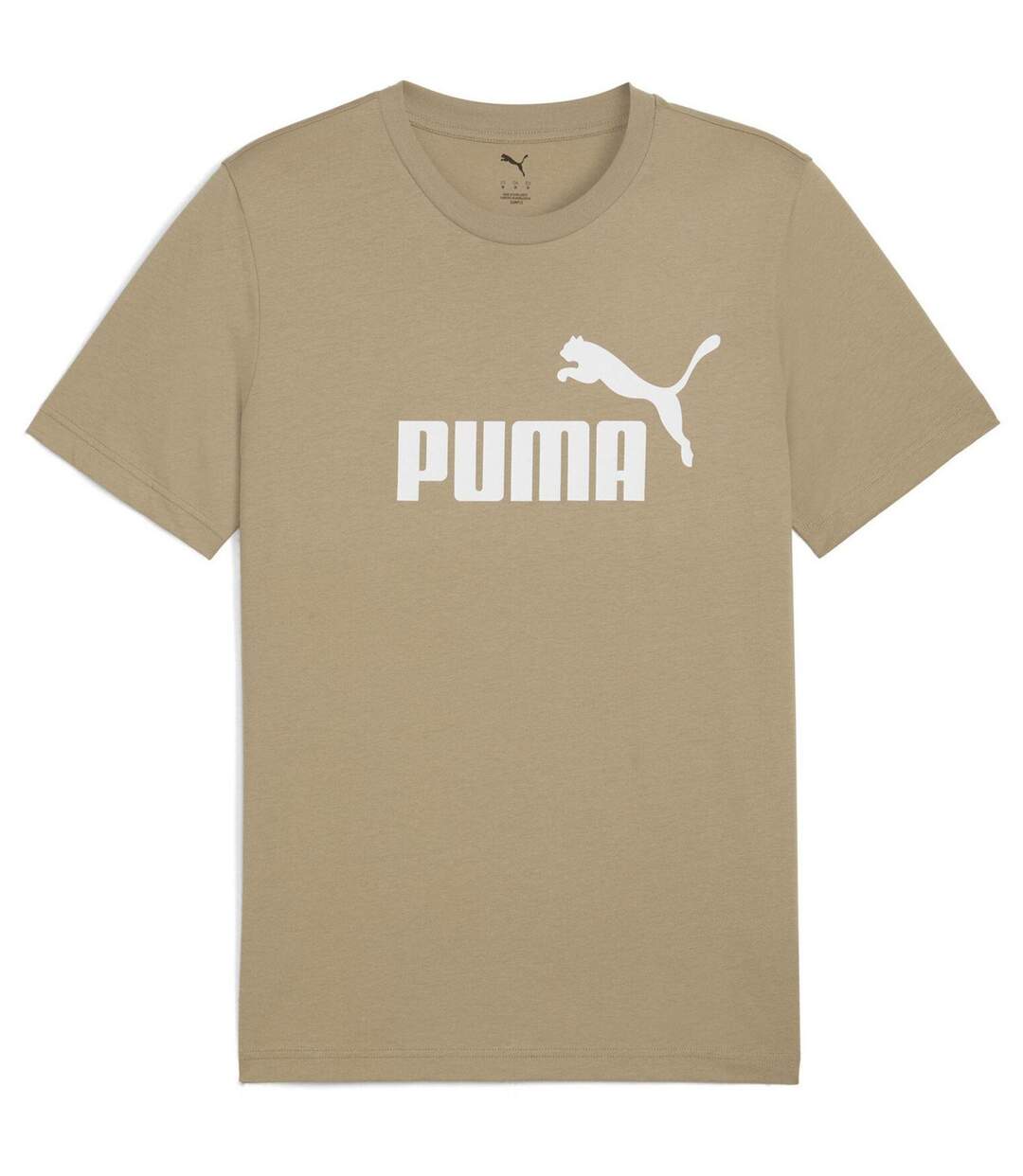 Mens Ess No.1 Logo Regular T-shirt Iced Coffee Puma-1