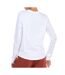 T-shirt Manches Longues Blanc Femme Nike Ftra - L