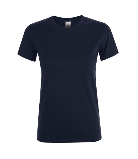 SOLS Womens/Ladies Regent Short Sleeve T-Shirt (French Navy) - UTPC2792