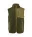 Mens Kingsley Sherpa Fleece Gilet Moss Green James Harvest-1